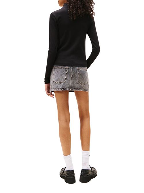 Pullover nero in cotone Tommy Jeans | DW0DW19830BDS